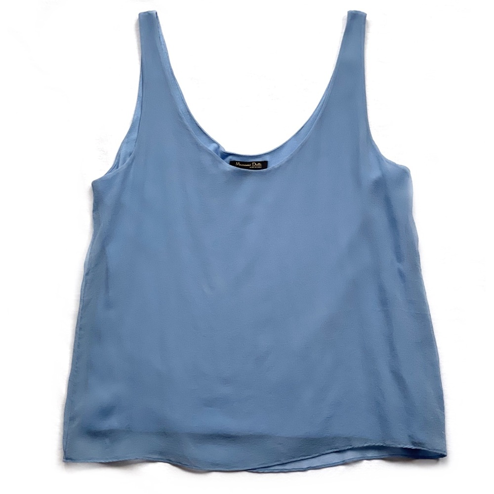 Massimo Dutti Blue Summer Top